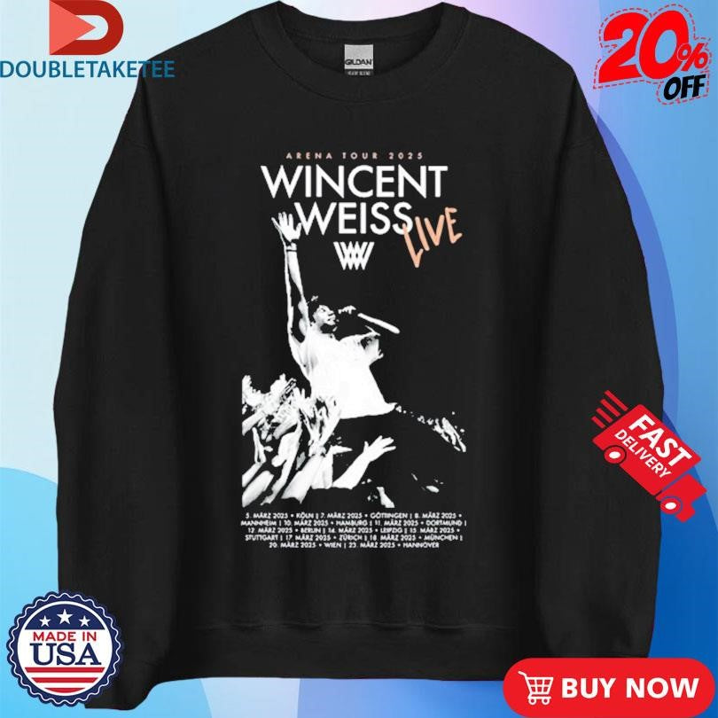 Official Wincent Weiss Live Arena Tour 2025 Shirts
