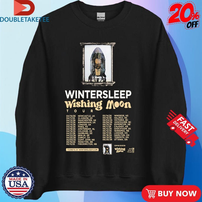Official Wintersleep Wishing Moon Tour 2026 Shirts
