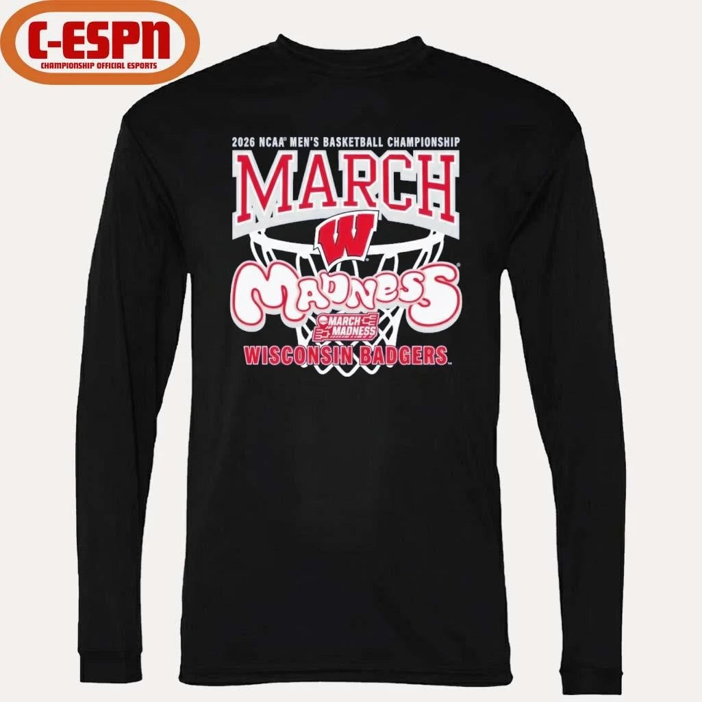 Official Wisconsin Badgers 2026 NCAA Men’s Basketball Championship March Madness Shirt
