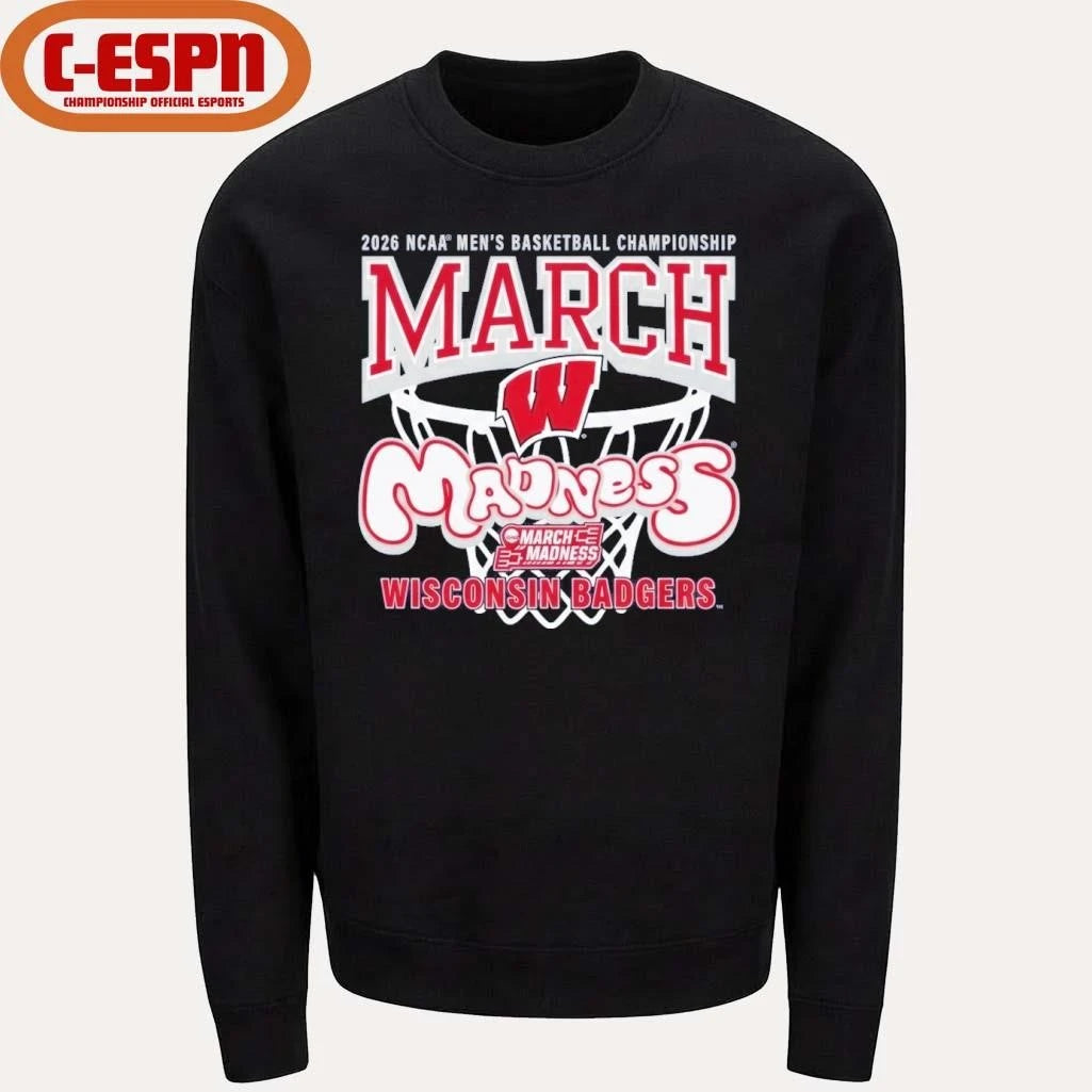 Official Wisconsin Badgers 2026 NCAA Men’s Basketball Championship March Madness Shirt