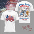 Official Wizard of Oz Patriotic 250th Anniversary United States Fireworks Shirt