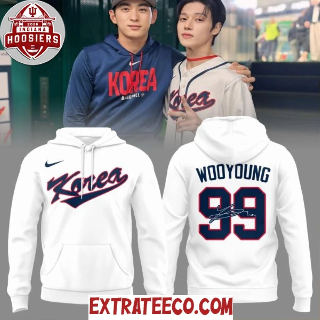 Official Wooyoung x Korea World Baseball Classic 2026 Logo Two Sided Shirt