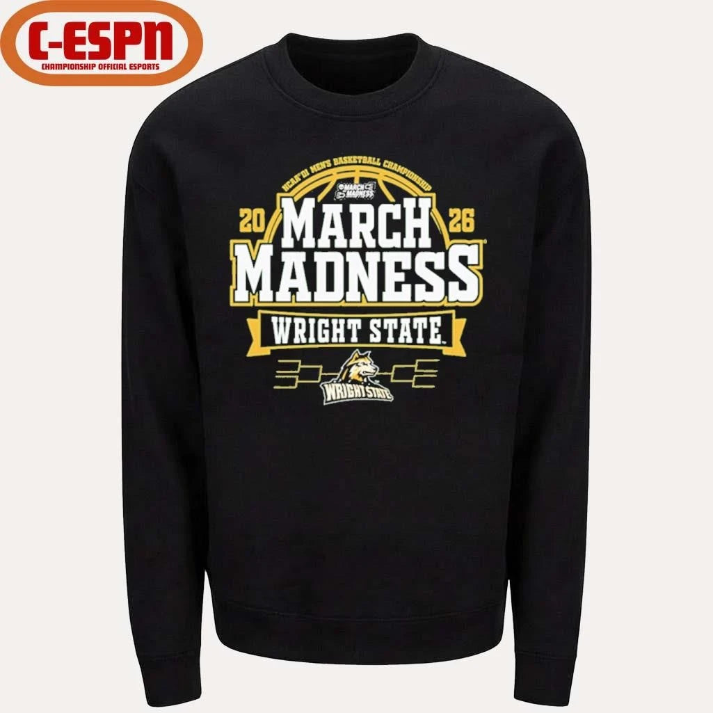Official Wright State Raiders 2026 Men’s Basketball March Madness Bound Shirt