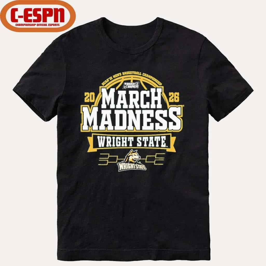 Official Wright State Raiders 2026 Men’s Basketball March Madness Bound Shirt