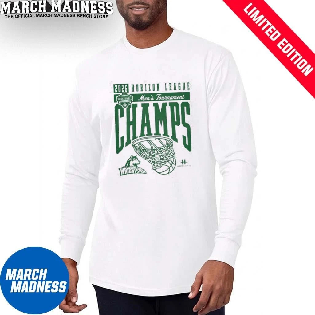 Official Wright State Raiders Men’s Basketball Horizon League Tournament Champions T-Shirt