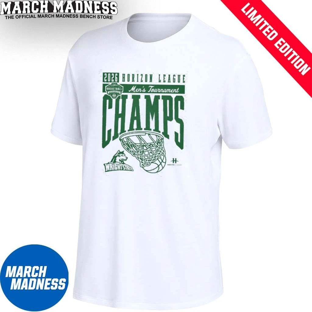 Official Wright State Raiders Men’s Basketball Horizon League Tournament Champions T-Shirt
