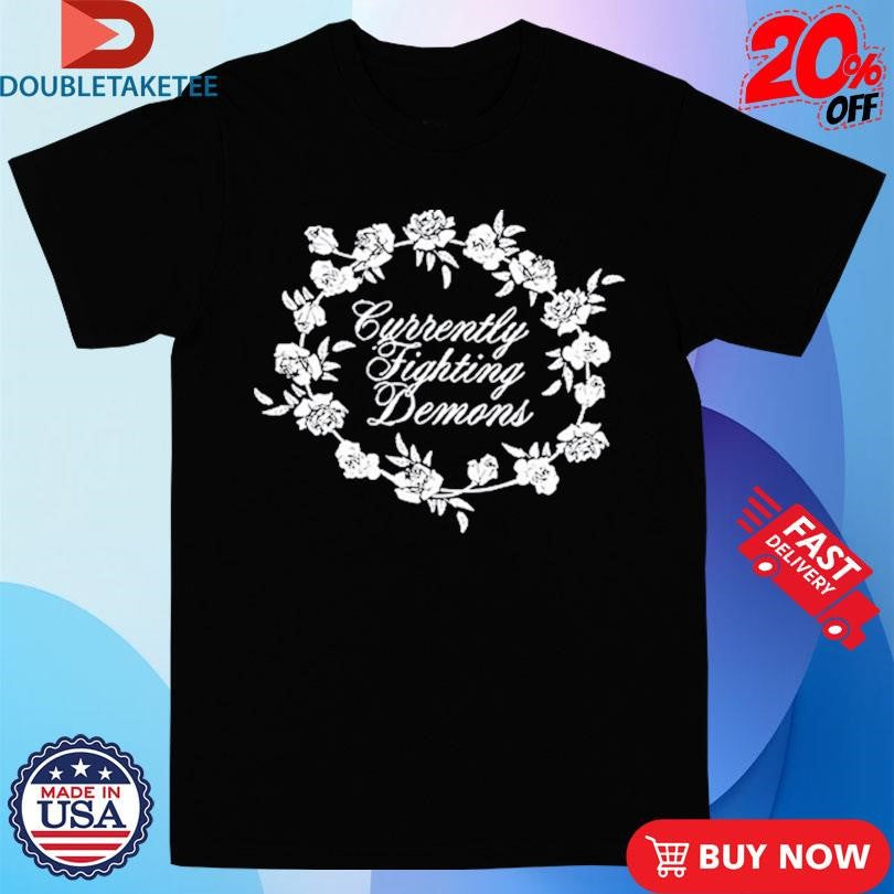 Official XPLR Sam And Colby Currently Fighting Demons Floral Note Shirts