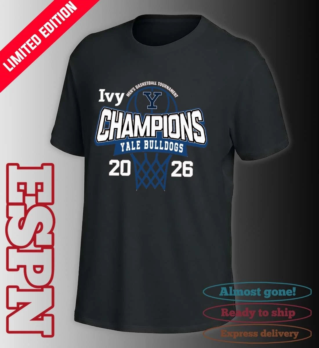 Official Yale Bulldogs 2026 Ivy League Men’s Basketball Tournament Champions Shirt