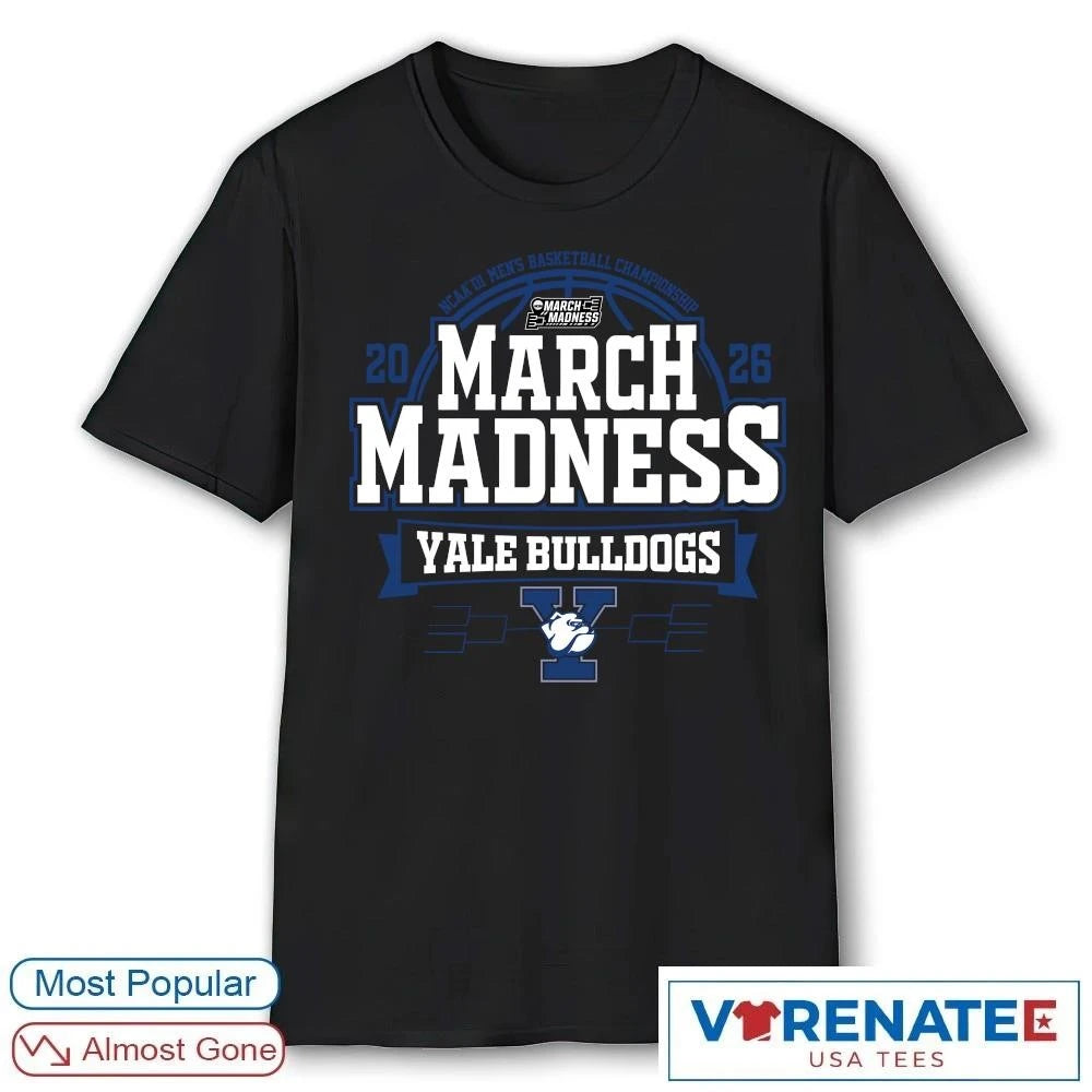 Official Yale Bulldogs 2026 NCAA DI Men’s Basketball Championship March Madness Bound T-Shirt