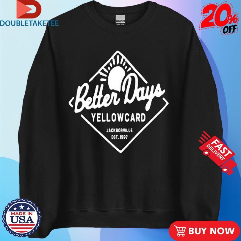 Official Yellowcard Better Days Jacksonville Est 1997 T-Shirts