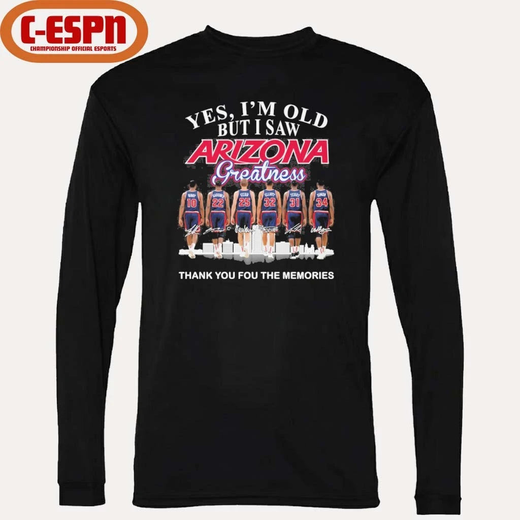 Official Yes, I’m Old But I Saw Arizona Wildcats Basketball Greatness Shirt