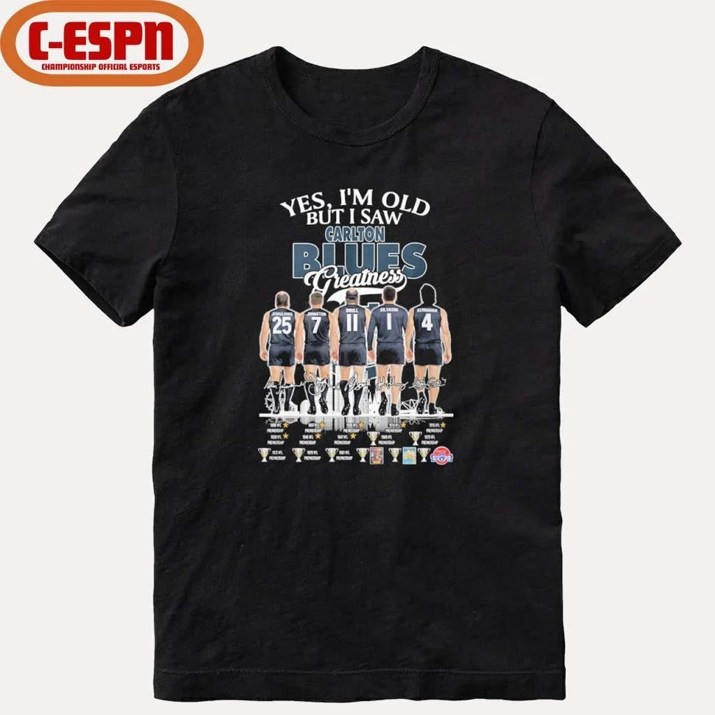 Official Yes, I’m Old But I Saw Carlton Blues Greatness Shirt
