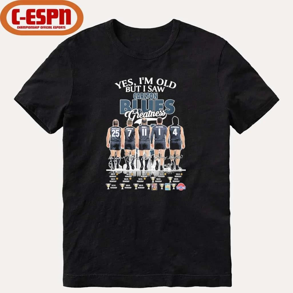 Official Yes, I’m Old But I Saw Carlton Blues Greatness Shirt