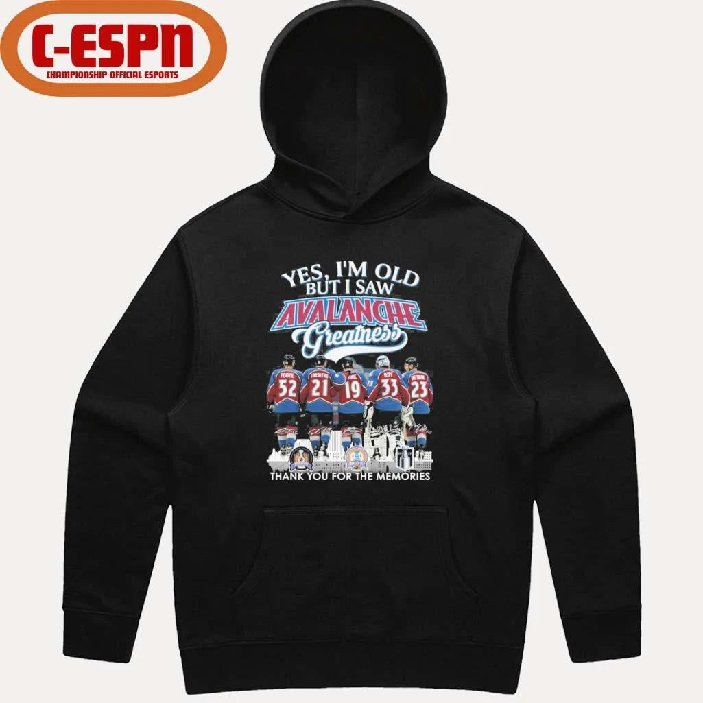 Official Yes, I’m Old But I Saw Colorado Avalanche Hockey Greatness Shirt