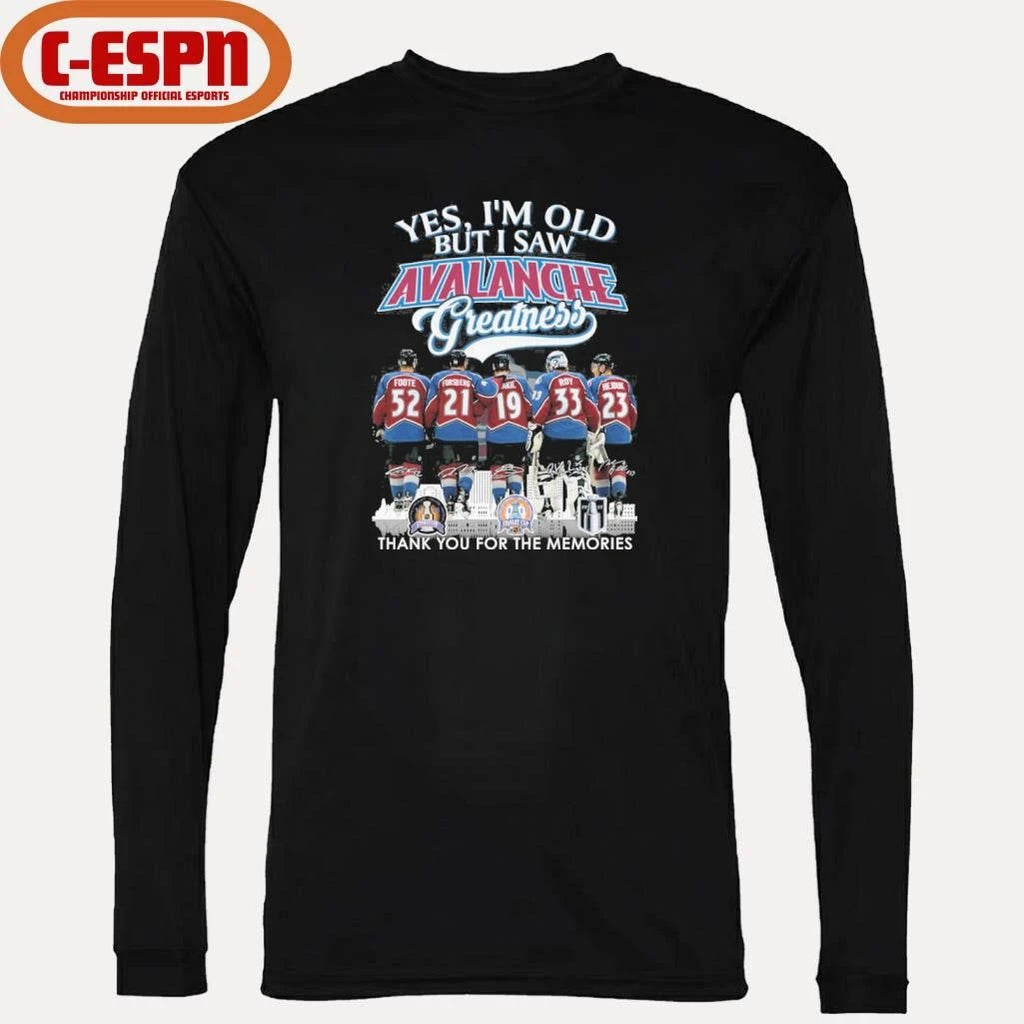 Official Yes, I’m Old But I Saw Colorado Avalanche Hockey Greatness Shirt
