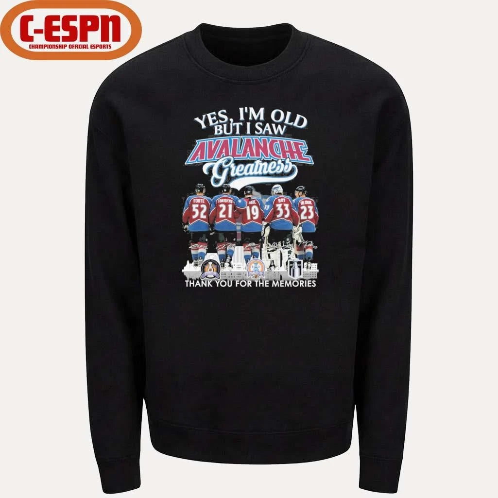 Official Yes, I’m Old But I Saw Colorado Avalanche Hockey Greatness Shirt