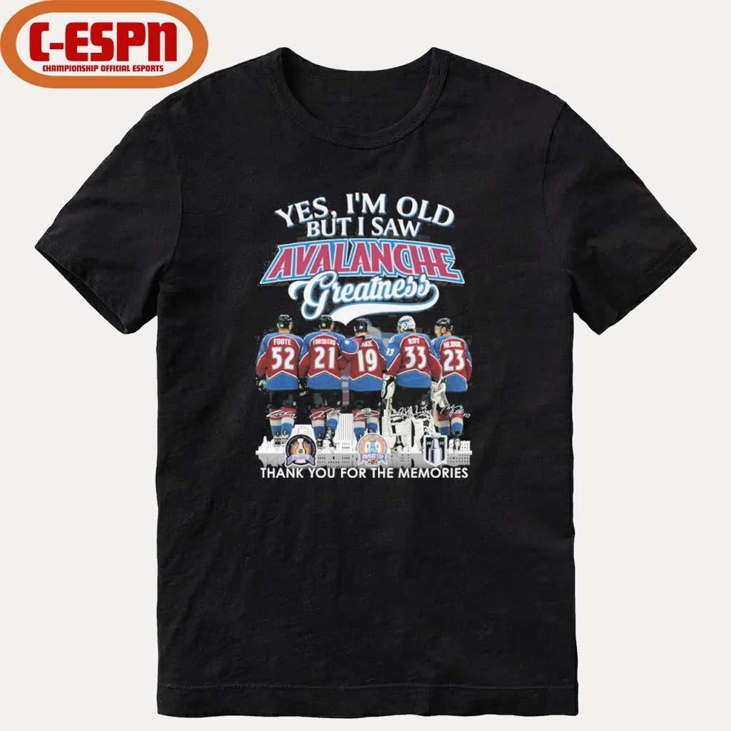 Official Yes, I’m Old But I Saw Colorado Avalanche Hockey Greatness Shirt