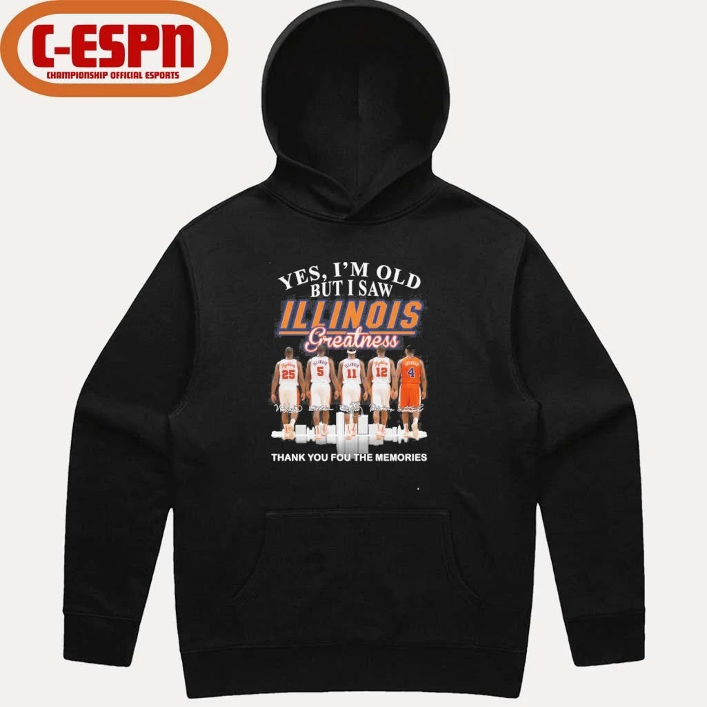 Official Yes, I’m Old But I Saw Illinois Men’s Basketball Greatness Shirt