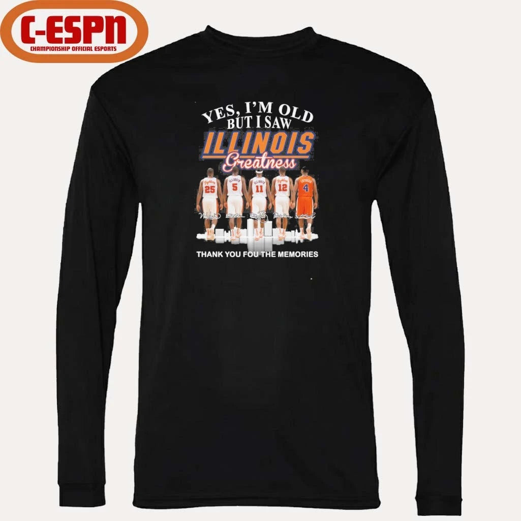 Official Yes, I’m Old But I Saw Illinois Men’s Basketball Greatness Shirt