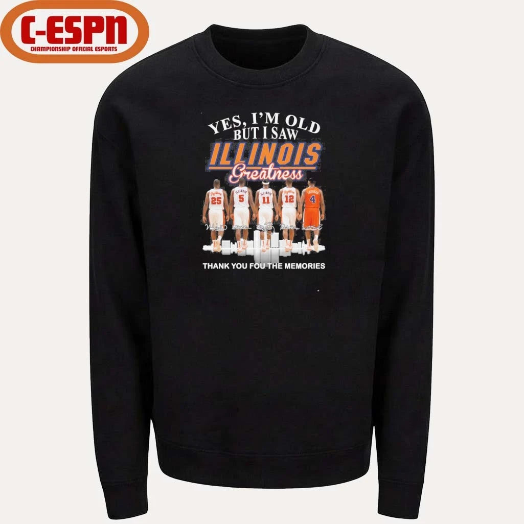 Official Yes, I’m Old But I Saw Illinois Men’s Basketball Greatness Shirt