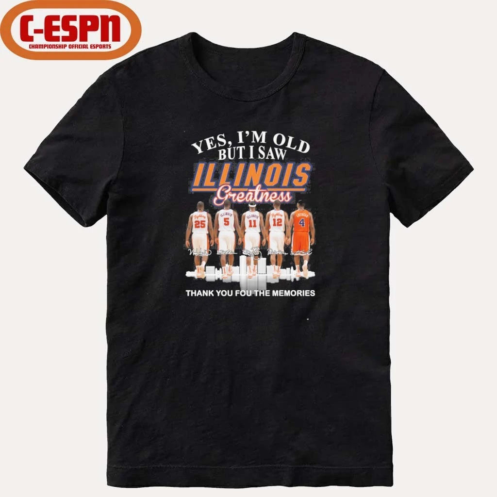 Official Yes, I’m Old But I Saw Illinois Men’s Basketball Greatness Shirt