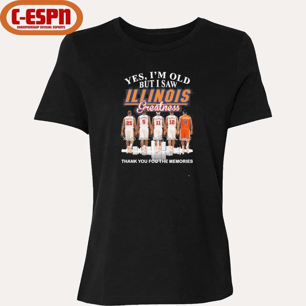 Official Yes, I’m Old But I Saw Illinois Men’s Basketball Greatness Shirt