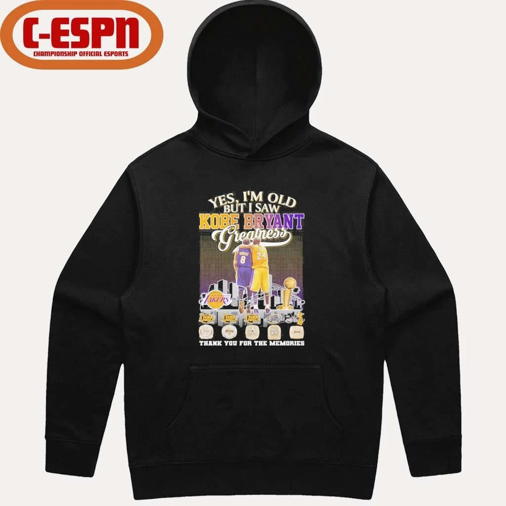Official Yes, I’m Old But I Saw Kobe Bryant 8 24 Greatness Legend Shirt