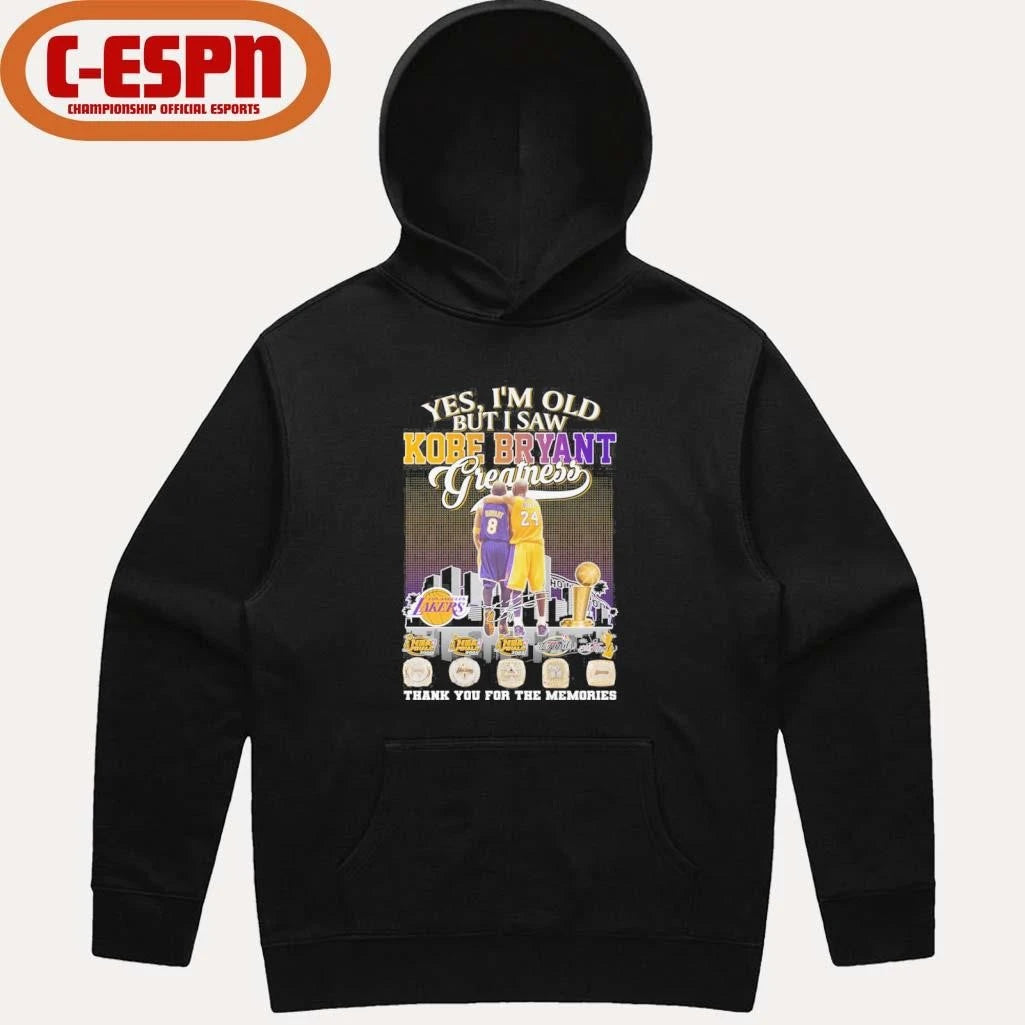 Official Yes, I’m Old But I Saw Kobe Bryant 8 24 Greatness Legend Shirt