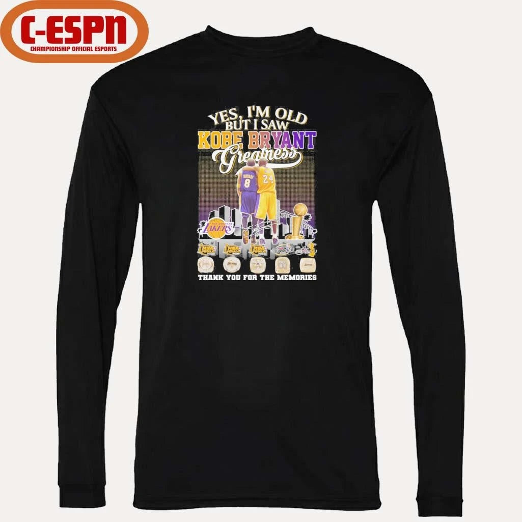 Official Yes, I’m Old But I Saw Kobe Bryant 8 24 Greatness Legend Shirt