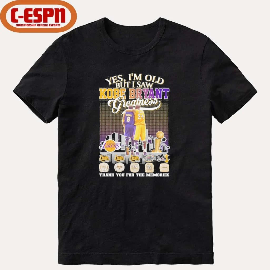 Official Yes, I’m Old But I Saw Kobe Bryant 8 24 Greatness Legend Shirt