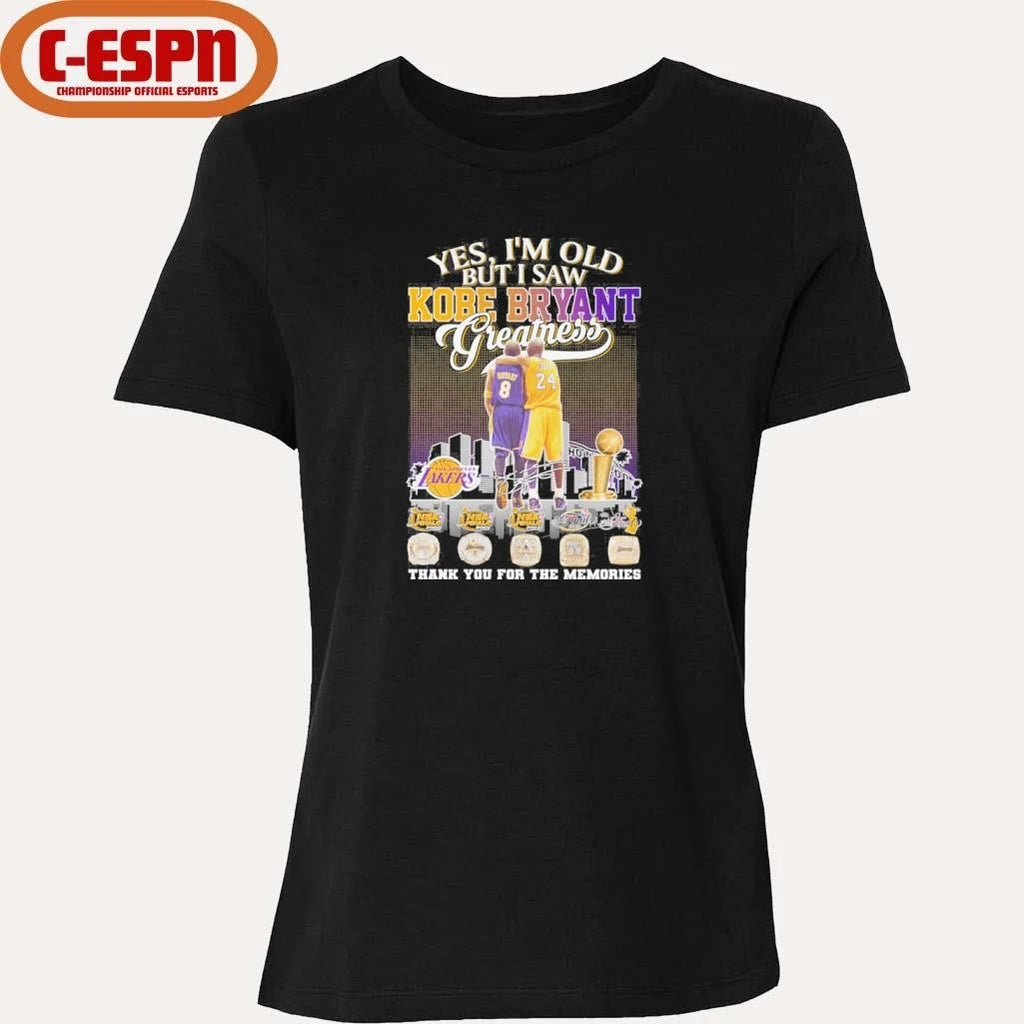 Official Yes, I’m Old But I Saw Kobe Bryant 8 24 Greatness Legend Shirt