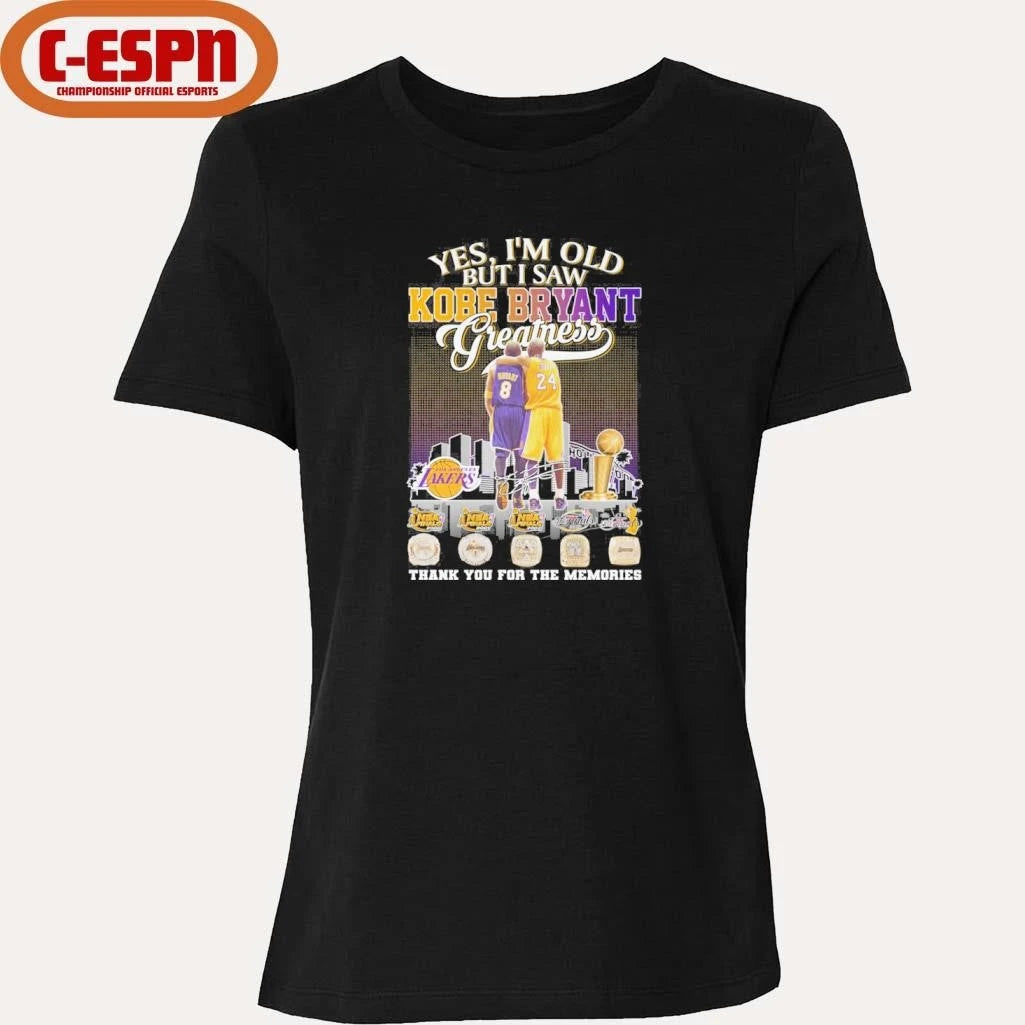 Official Yes, I’m Old But I Saw Kobe Bryant 8 24 Greatness Legend Shirt