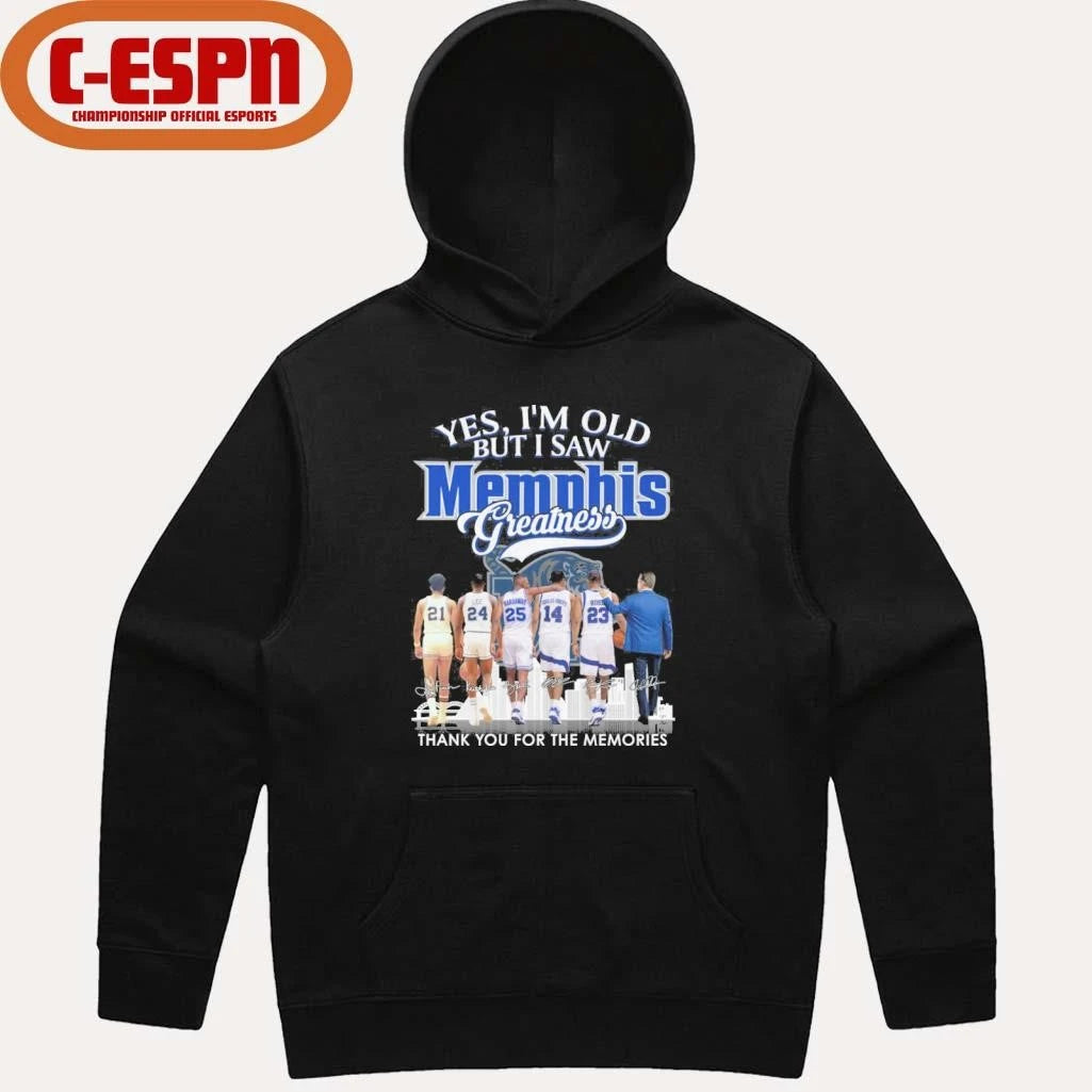 Official Yes, I’m Old But I Saw Memphis Tigers Basketball Greatness Shirt