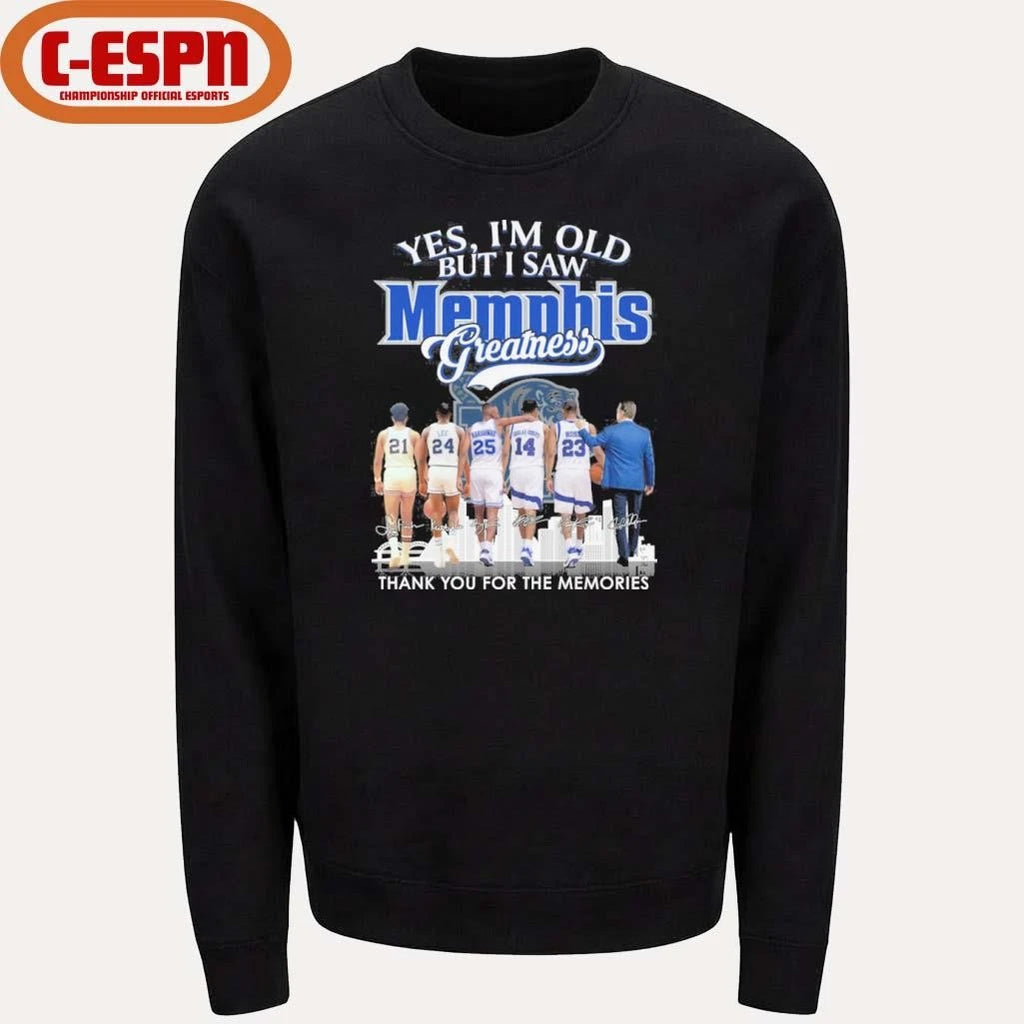 Official Yes, I’m Old But I Saw Memphis Tigers Basketball Greatness Shirt