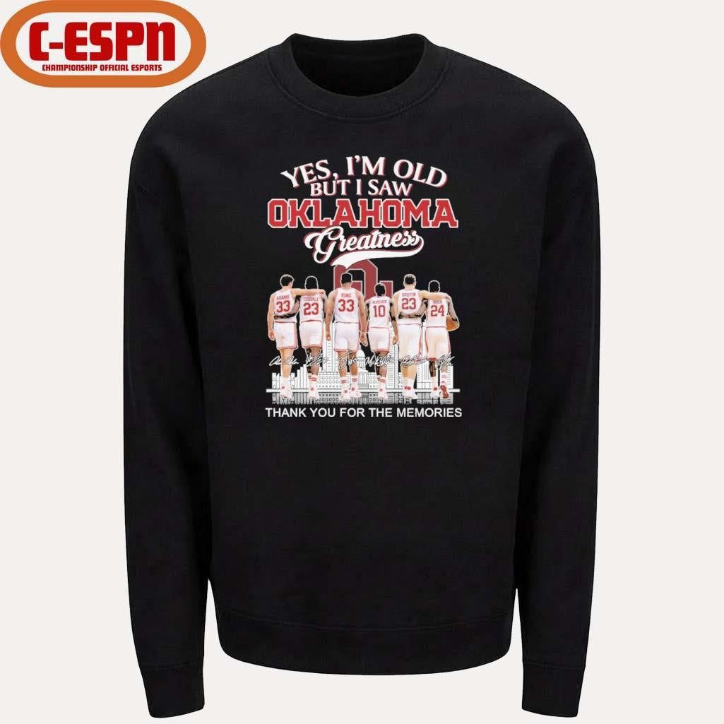 Official Yes, I’m Old But I Saw Oklahoma Men’s Basketball Greatness T-Shirt