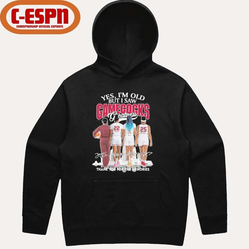 Official Yes, I’m Old But I Saw South Carolina Women’s Basketball Greatness Shirt