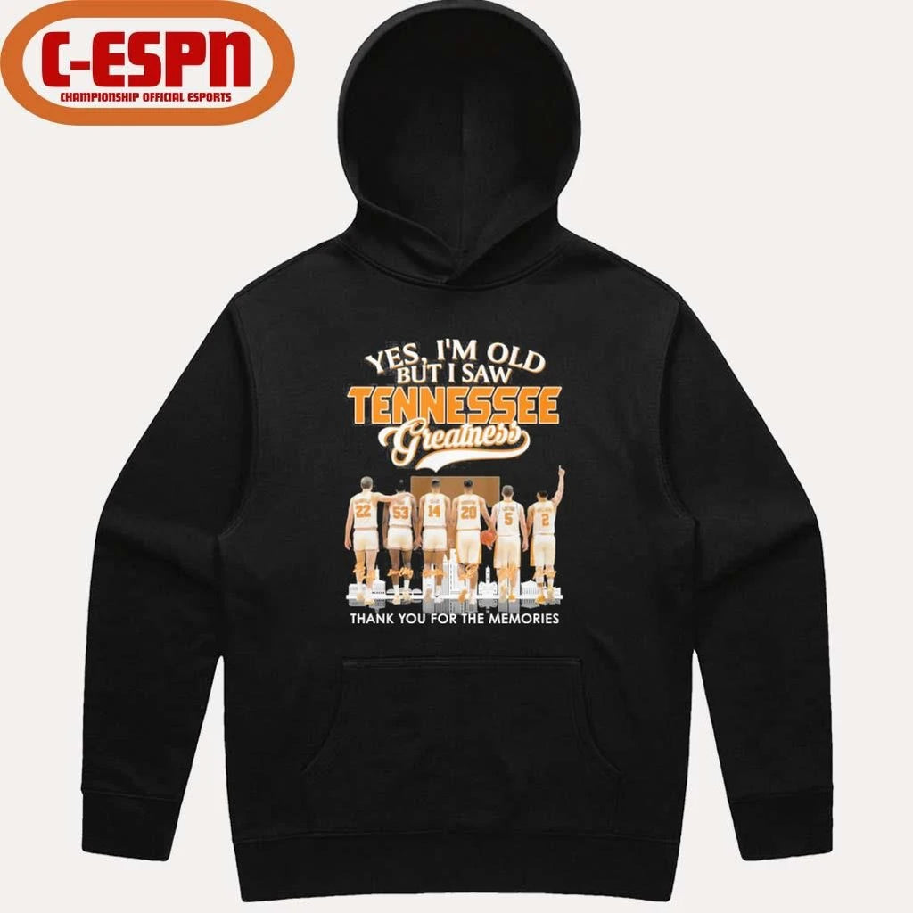 Official Yes, I’m Old But I Saw Tennessee Men’s Basketball Greatness T-Shirt