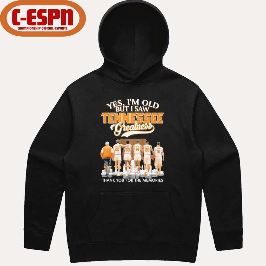 Official Yes, I’m Old But I Saw Tennessee Volunteers Basketball Greatness Shirt