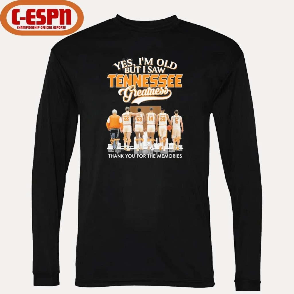 Official Yes, I’m Old But I Saw Tennessee Volunteers Basketball Greatness Shirt