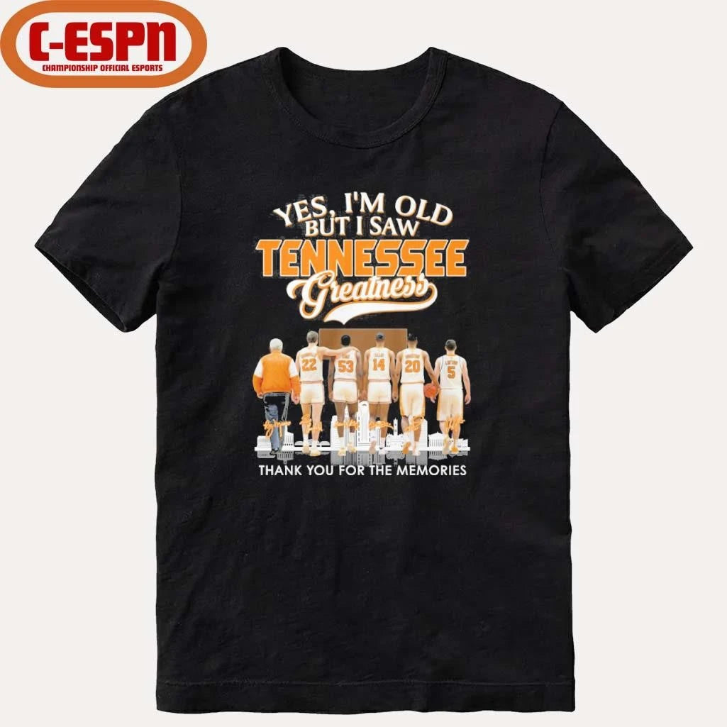 Official Yes, I’m Old But I Saw Tennessee Volunteers Basketball Greatness Shirt