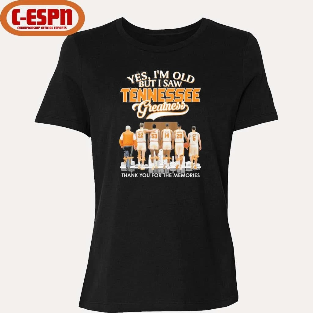Official Yes, I’m Old But I Saw Tennessee Volunteers Basketball Greatness Shirt