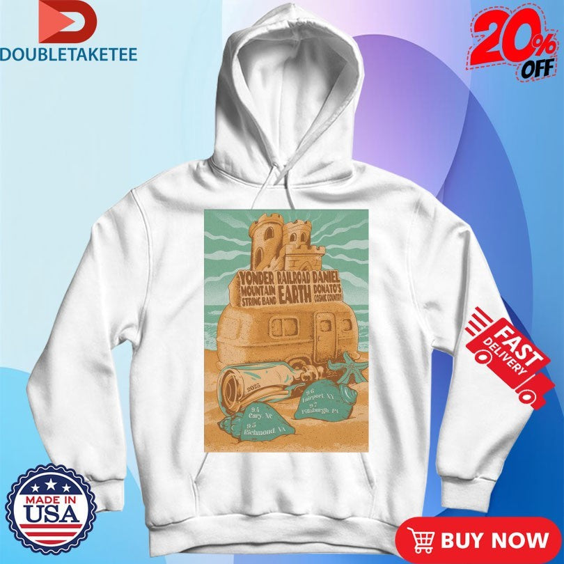Official Yonder Mountain String Band, Daniel Donato, Railroad Earth Tour 2025 Shirts