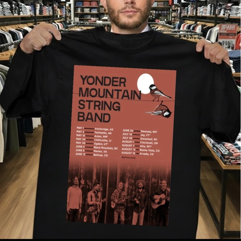 Official Yonder Mountain String Summer Tour 2026 Poster Shirt
