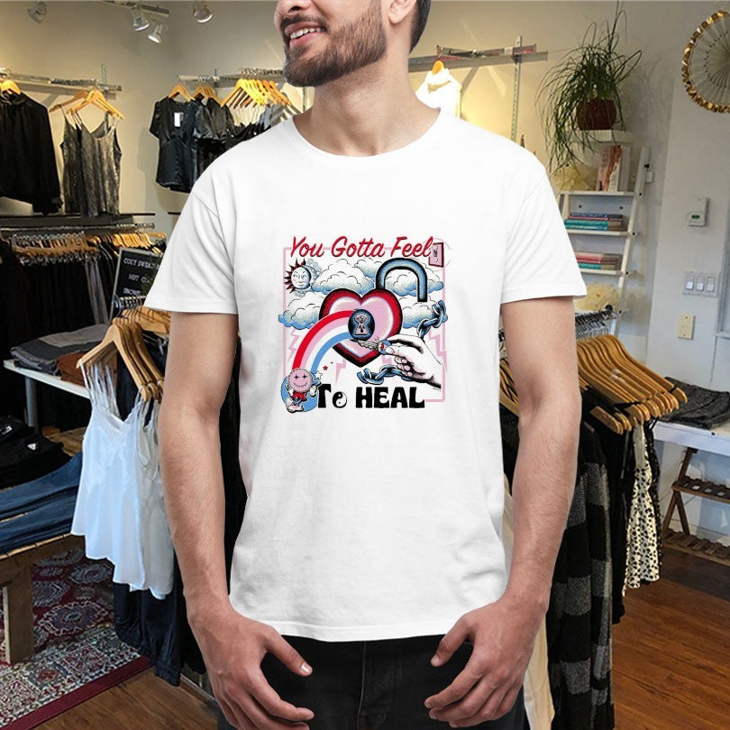 Official You Gotta Feel To Heal Hand Heart Key Shirts