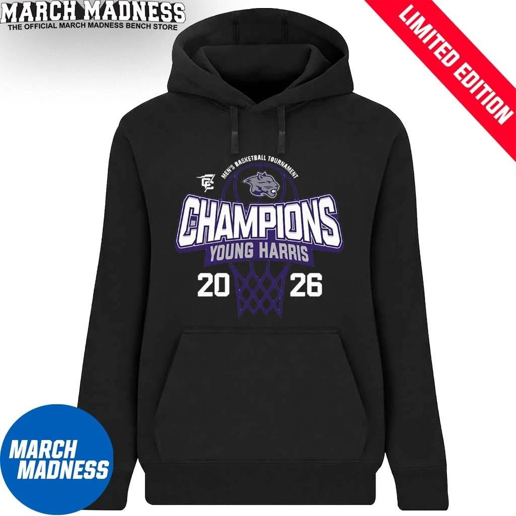 Official Young Harris Conference Carolinas Men’s Basketball Tournament Champions Shirt