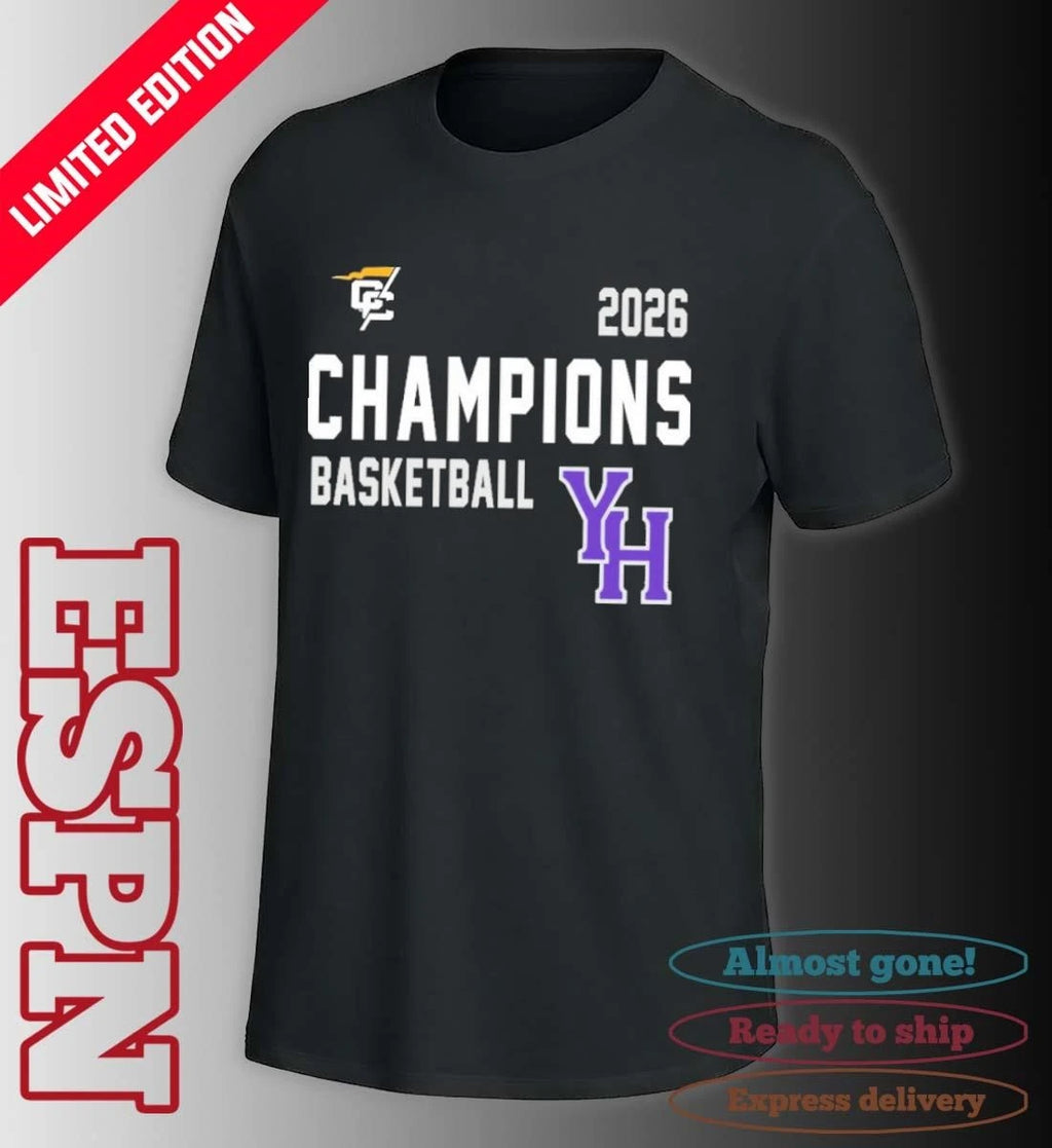 Official Young Harris Men’s Basketball CC Champions T- Shirt