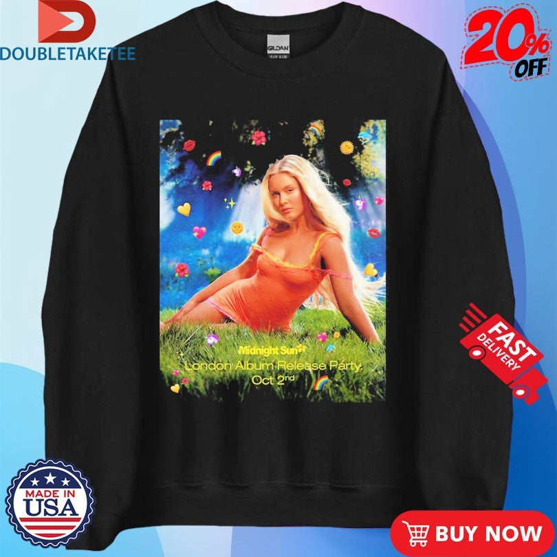 Official Zara Larsson Midnight Sun London Album Release Party On October 2 2025 Shirts