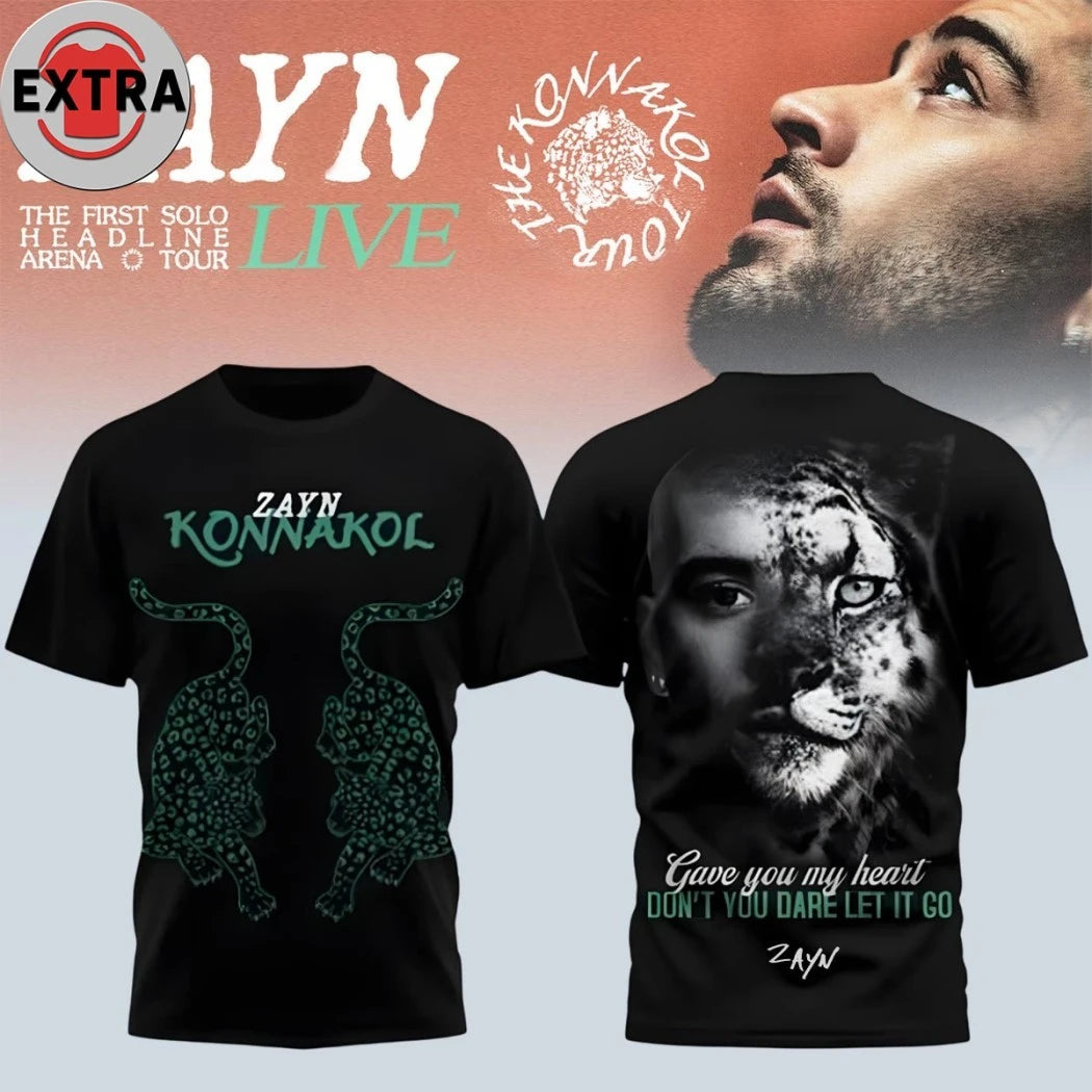 Official Zayn Malik The Konnakol Gave You My Heart Don’t You Dare Let It Go Zayn Tour 2026 Two Sided Shirt