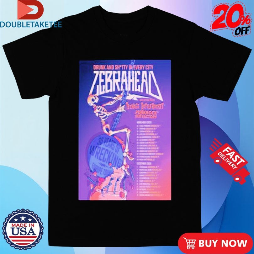 Official Zebrahead November &amp; December Tour 2026 Dates Shirts