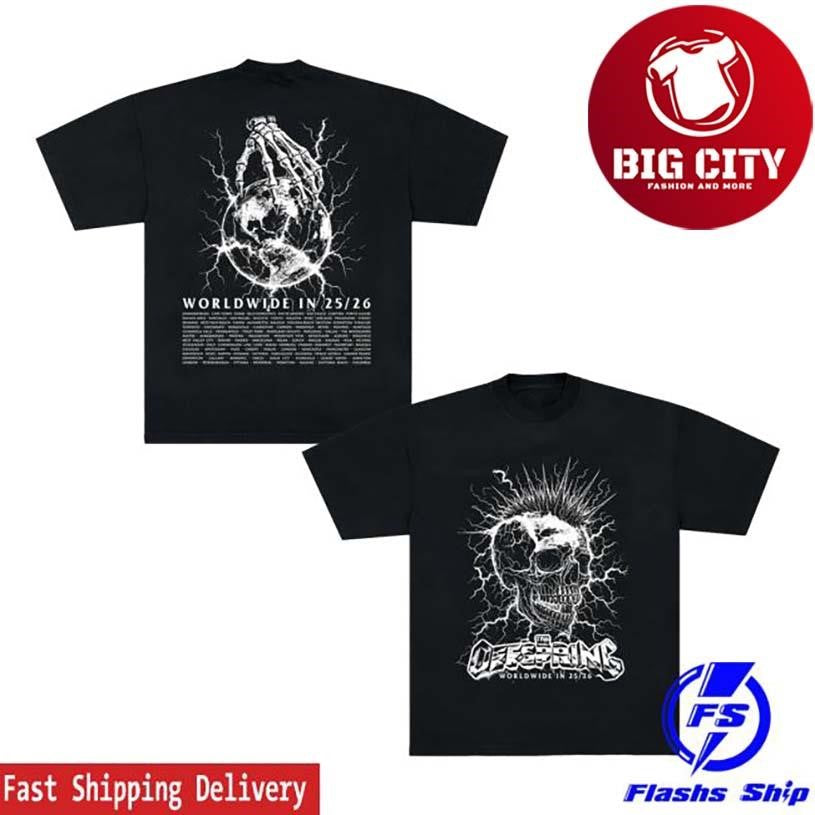 Offspring Mohawk Skull 2026 Tour Two Sided Shirt
